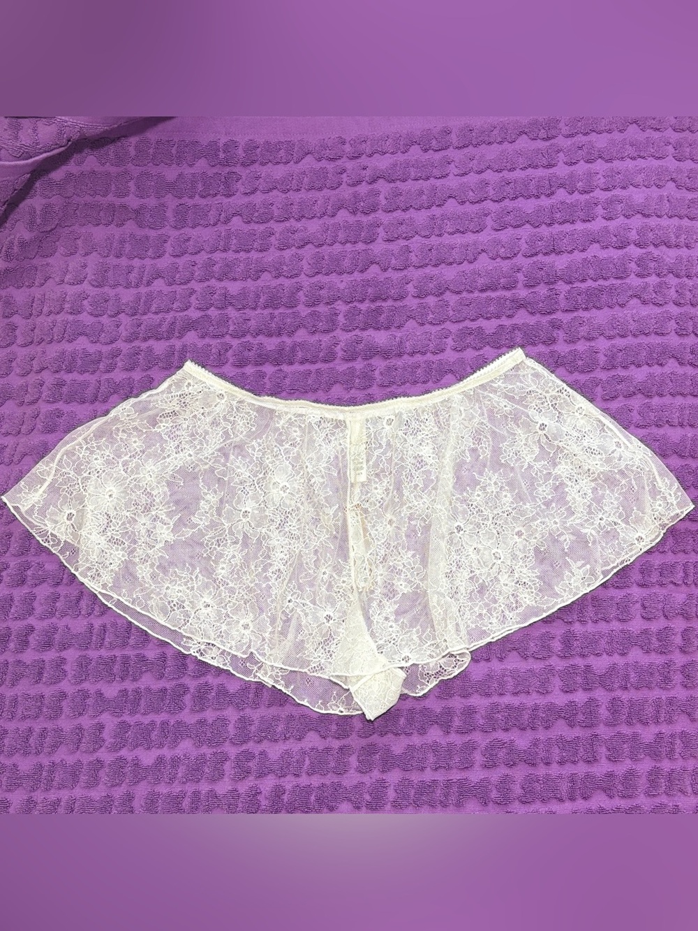 🤍 SKIMS Ultra Fine Lace Tap Short | Marble | Sz. L | NWT 🏷️